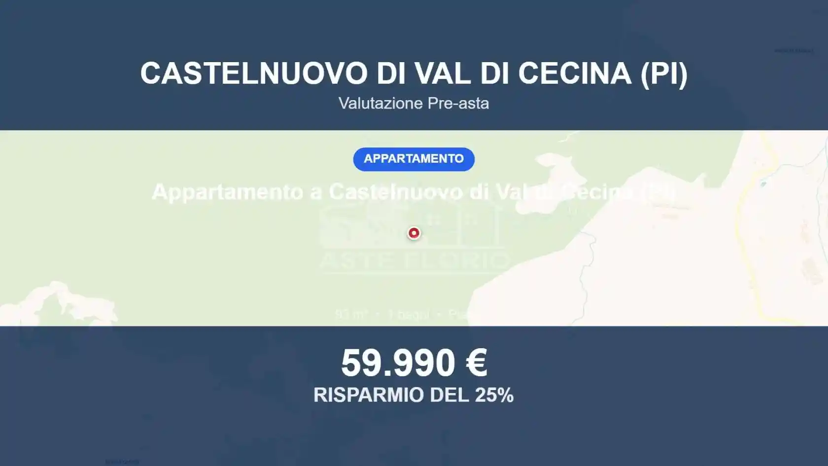 Appartamento in vendita a Castelnuovo di Val di Cecina