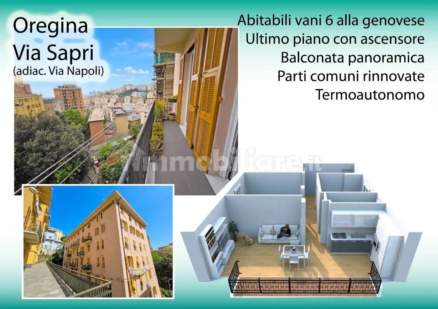 Appartamento in vendita a Genova