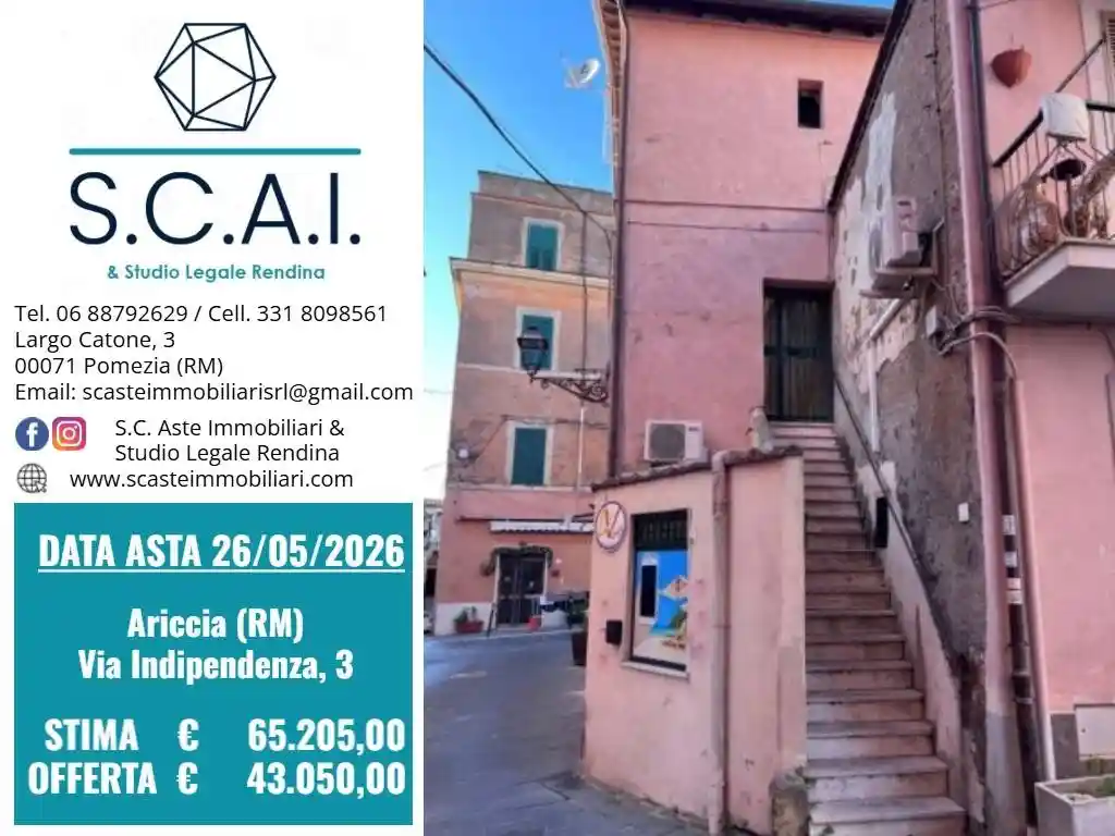 Appartamento in vendita a Ariccia