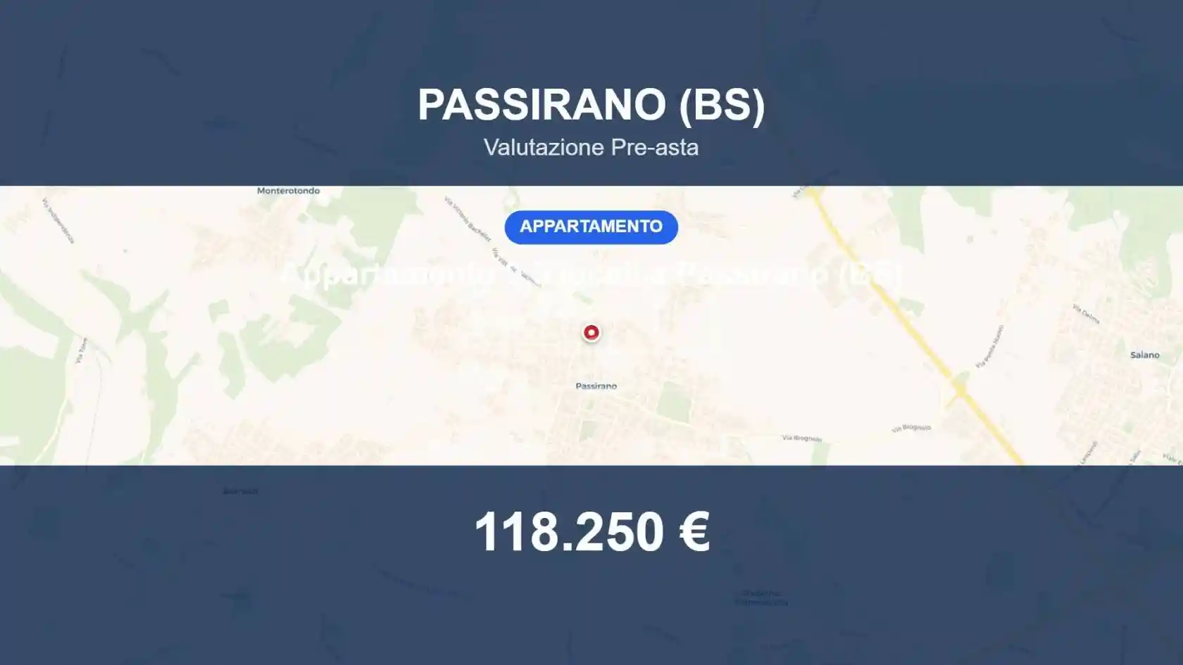 Appartamento in vendita a Passirano
