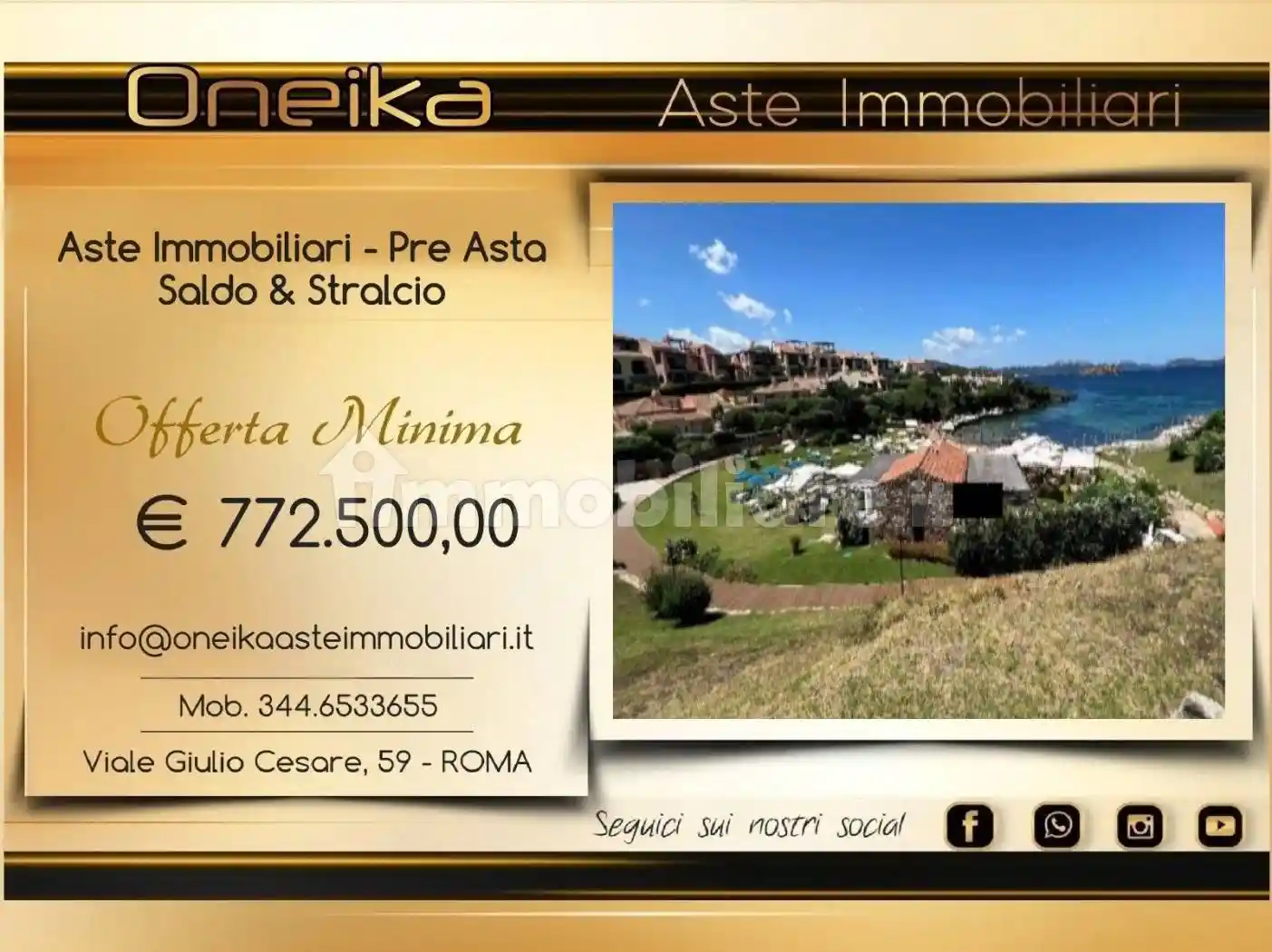 Villetta a schiera in vendita a Arzachena