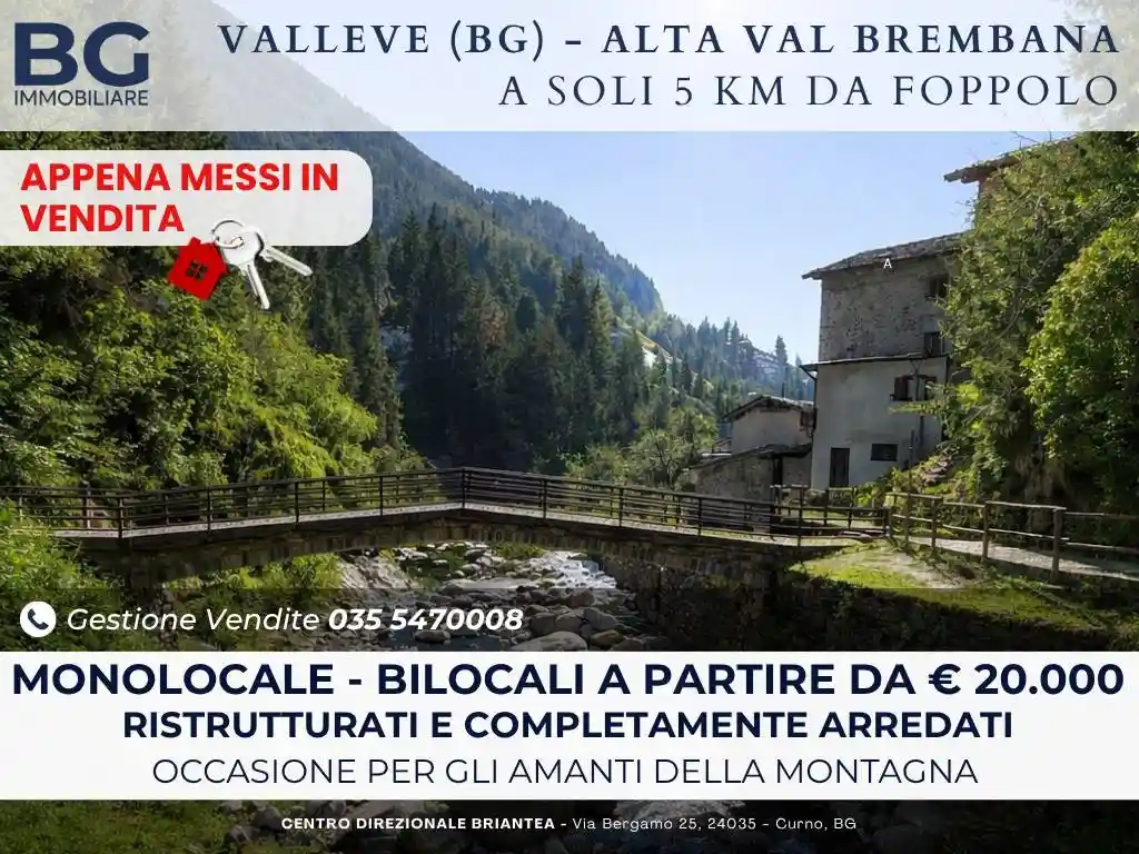 Appartamento in vendita a Valleve
