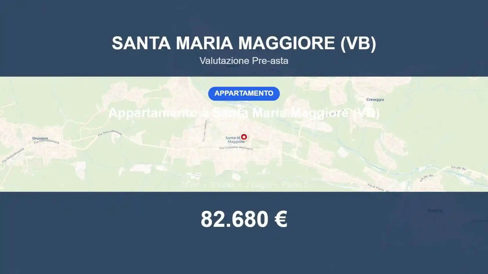Appartamento in vendita a Santa Maria Maggiore