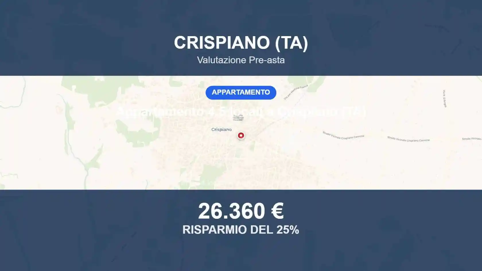 Appartamento in vendita a Crispiano