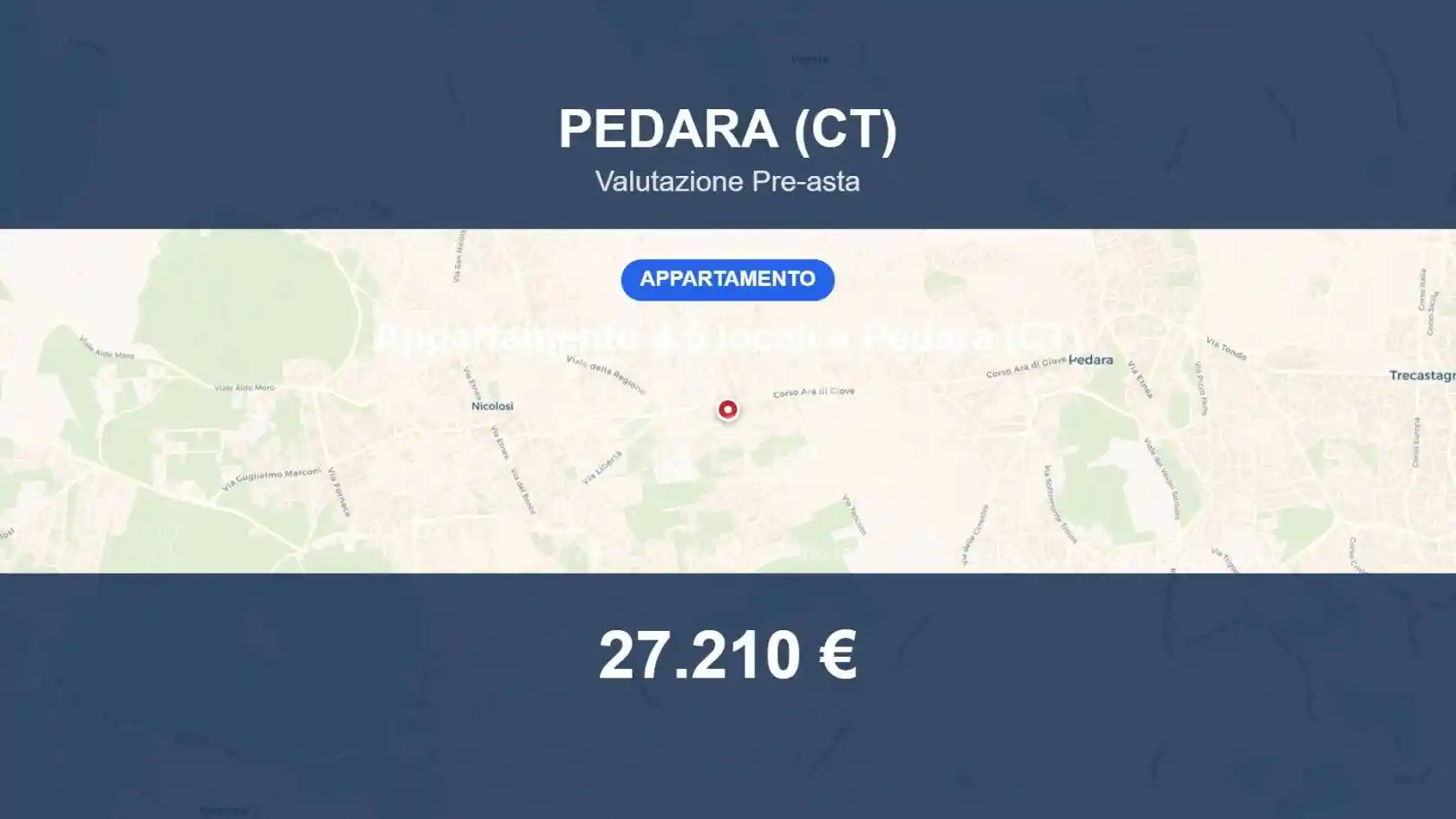 Appartamento in vendita a Pedara
