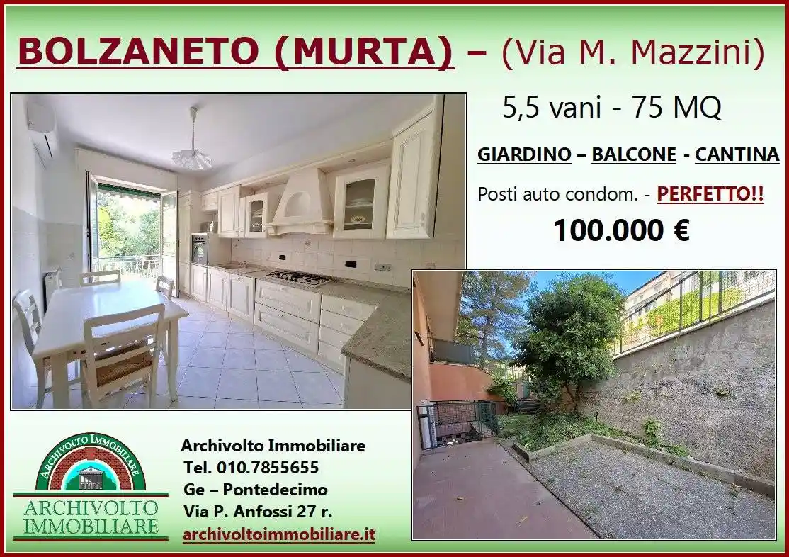 Appartamento in vendita a Genova