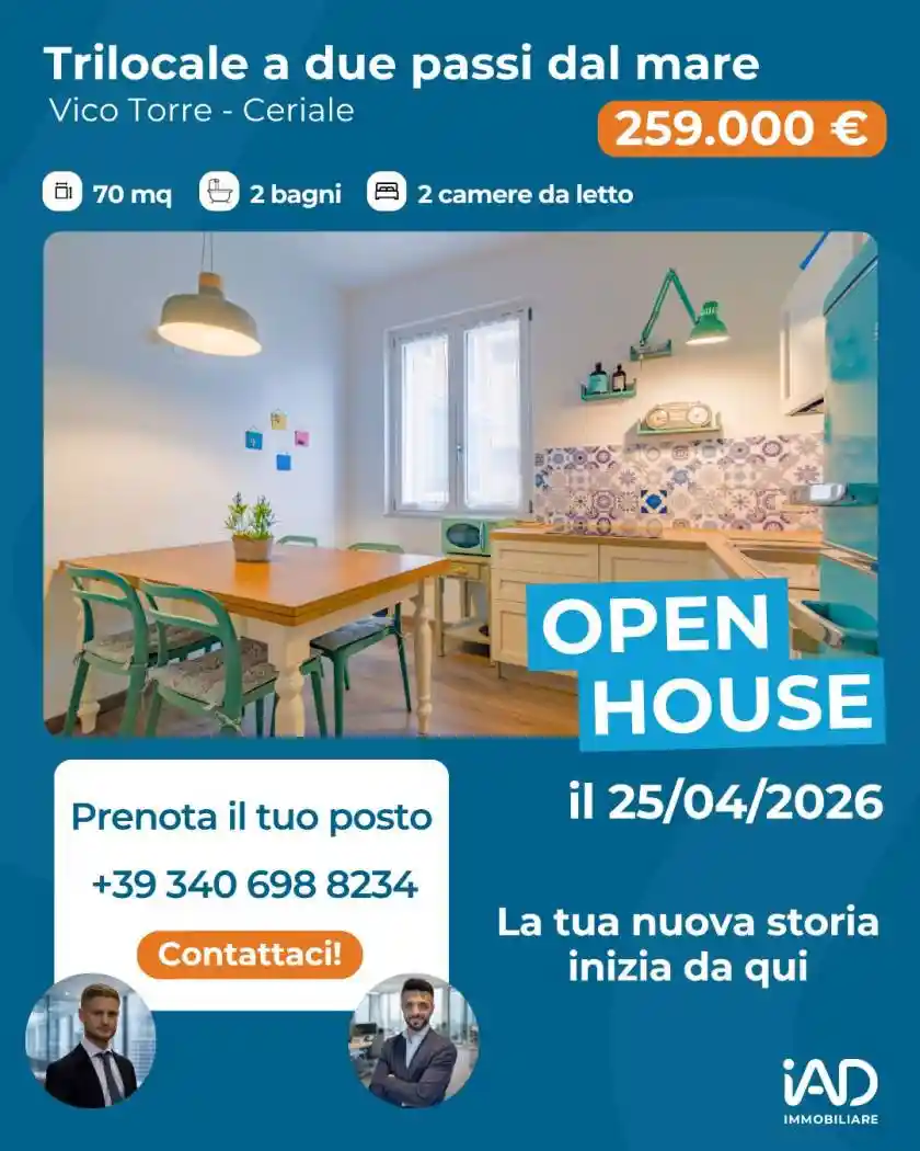 Appartamento in vendita a Ceriale