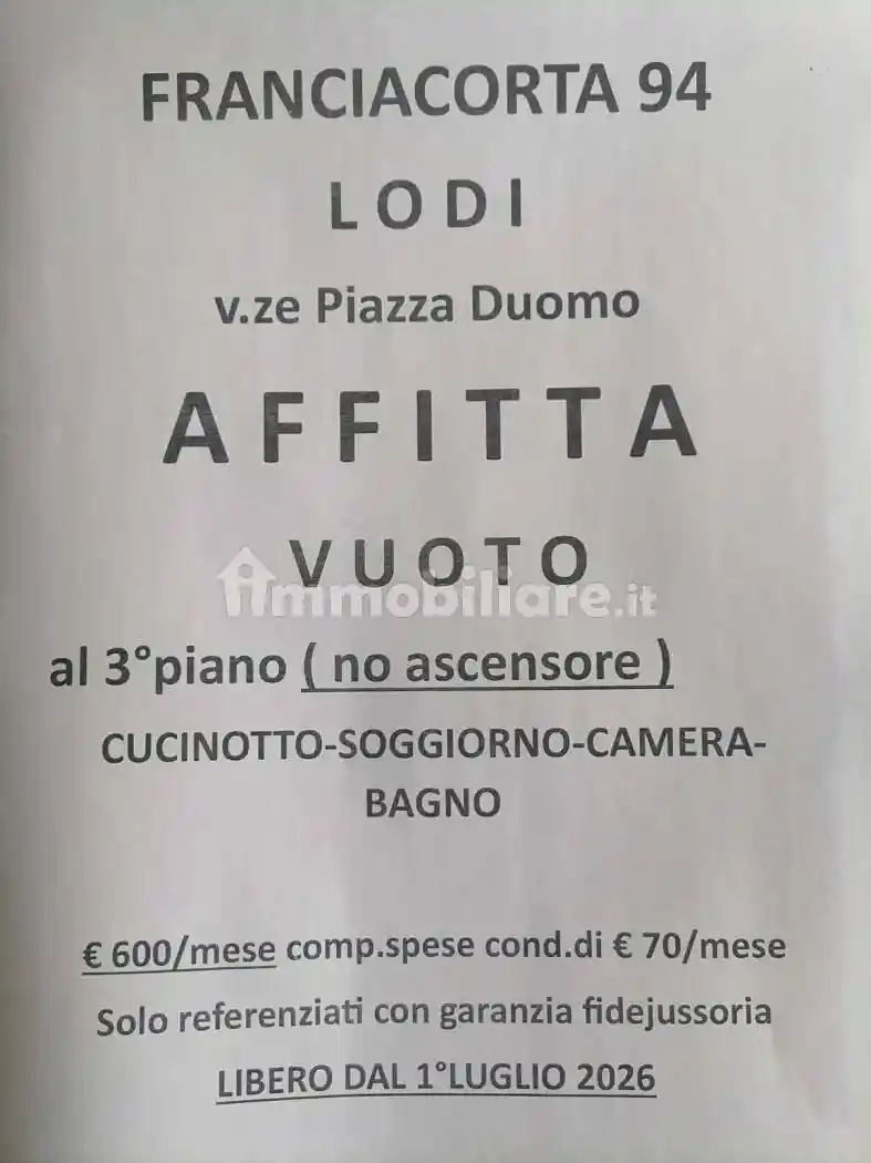 Appartamento in affitto a Lodi