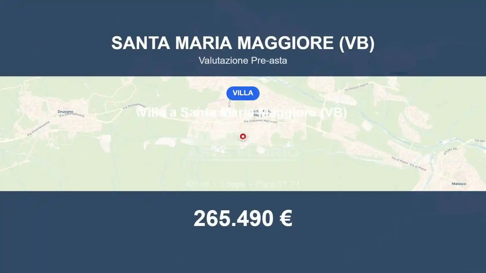 Villa in vendita a Santa Maria Maggiore