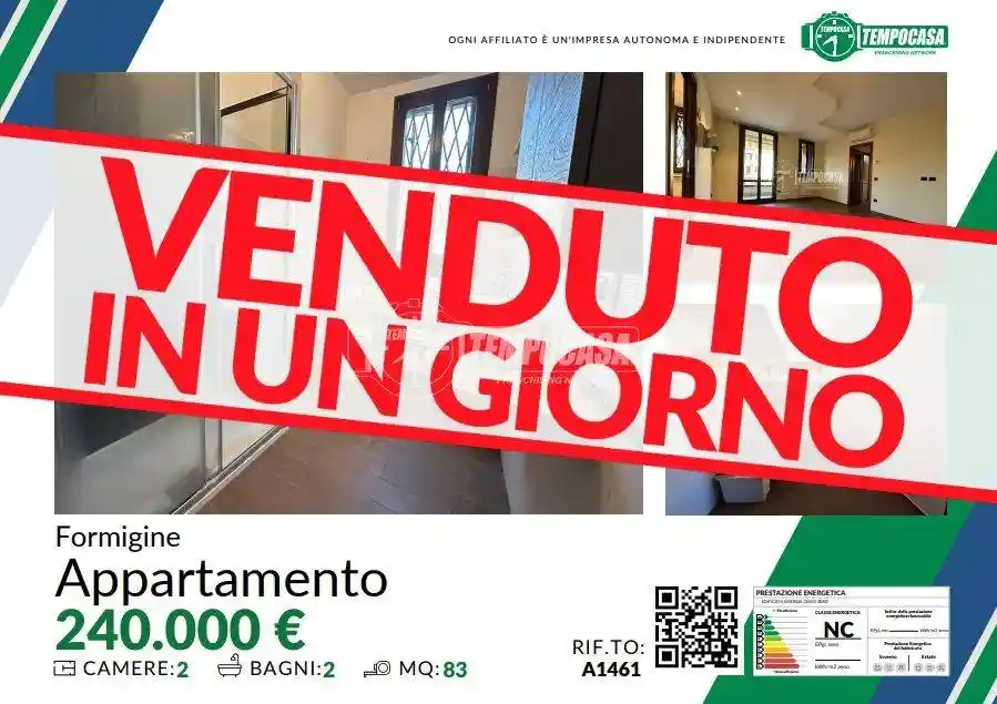 Appartamento in vendita a Formigine