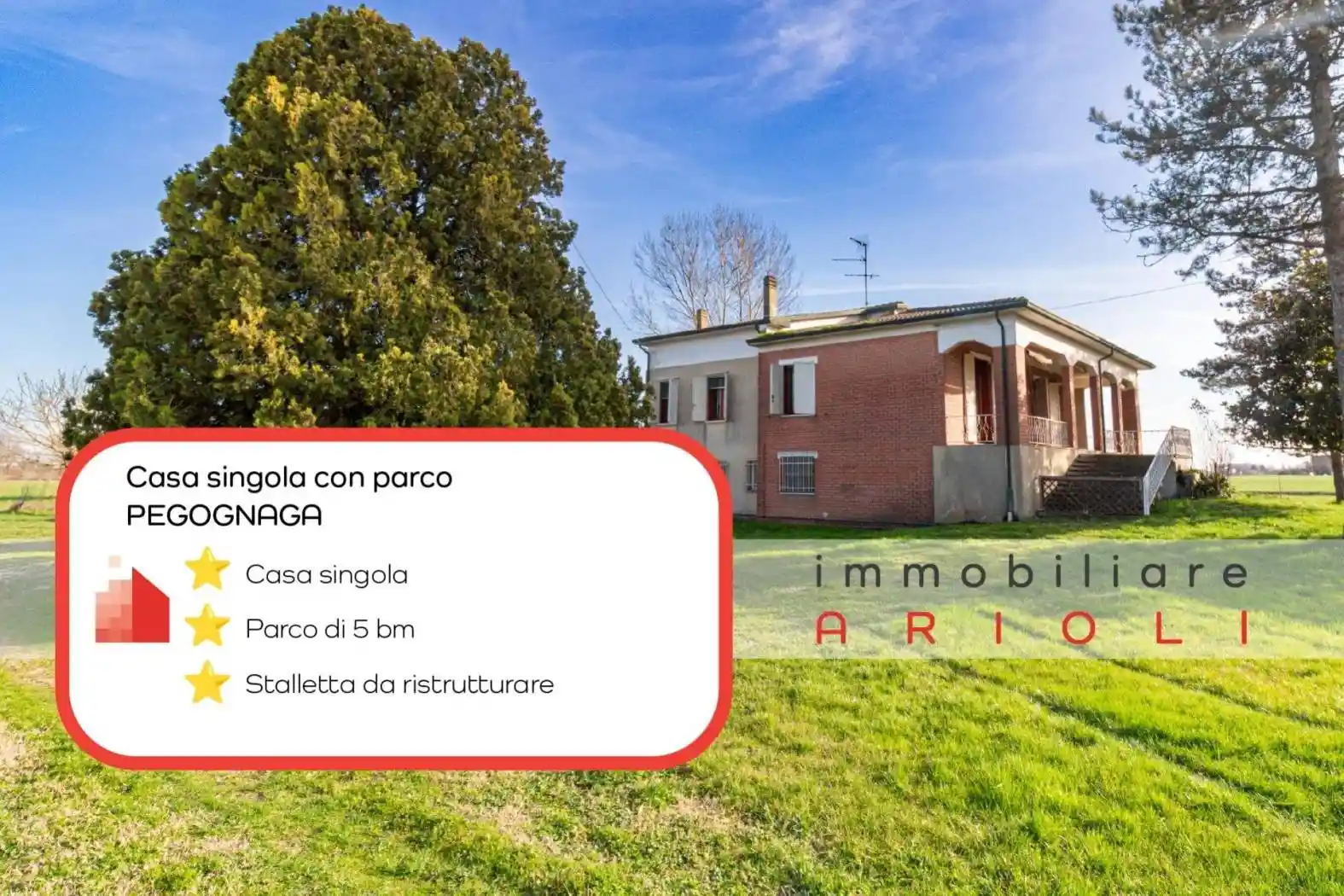 Villa in vendita a Pegognaga