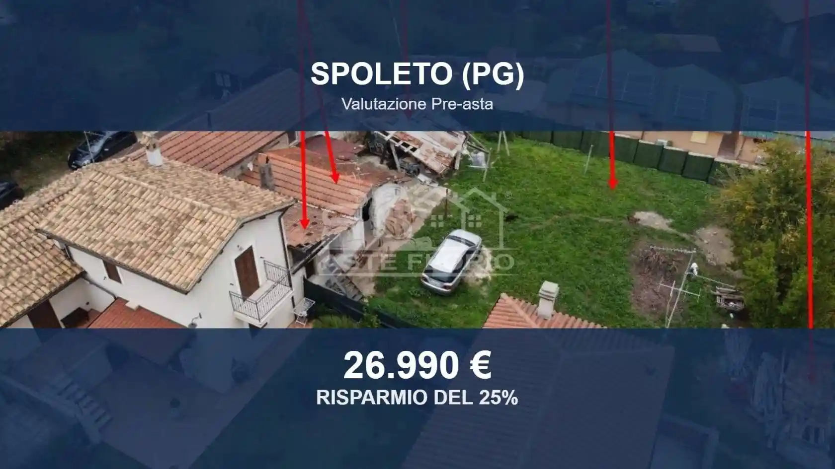 Villa in asta a Spoleto