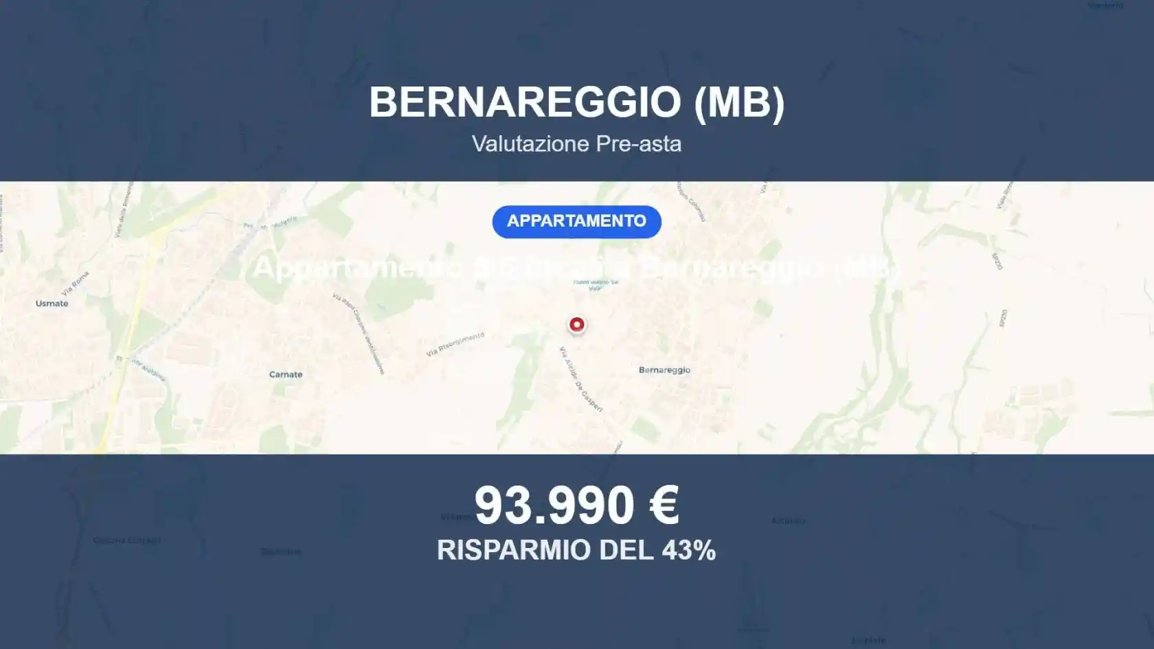Appartamento in vendita a Bernareggio