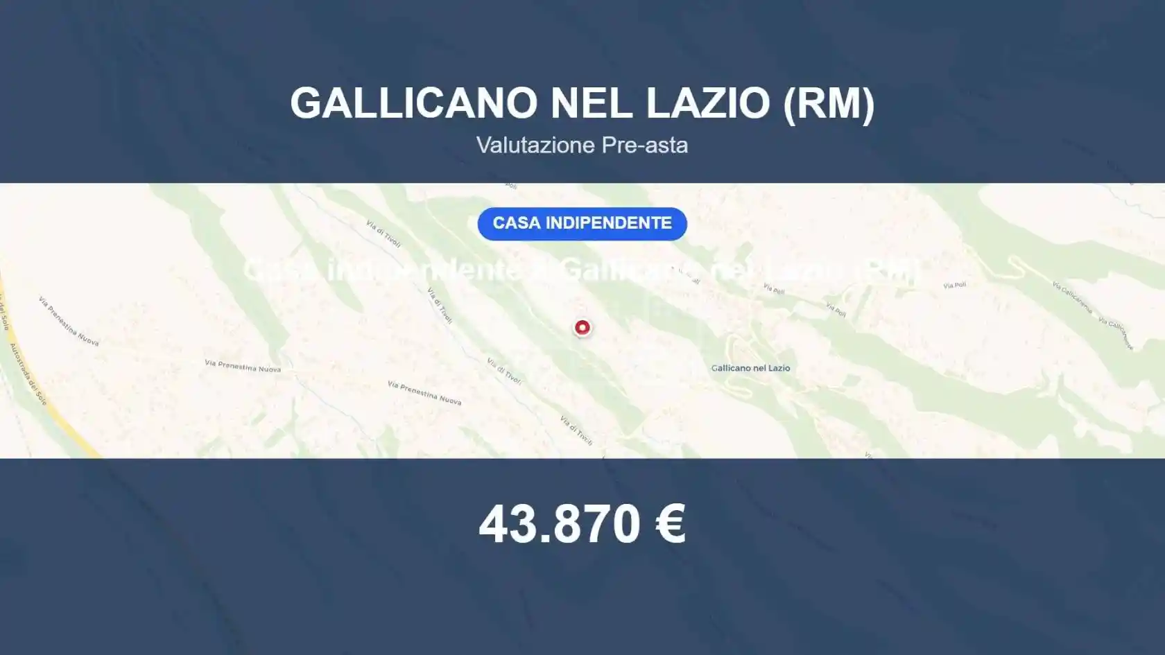 Villa in vendita a Gallicano nel Lazio