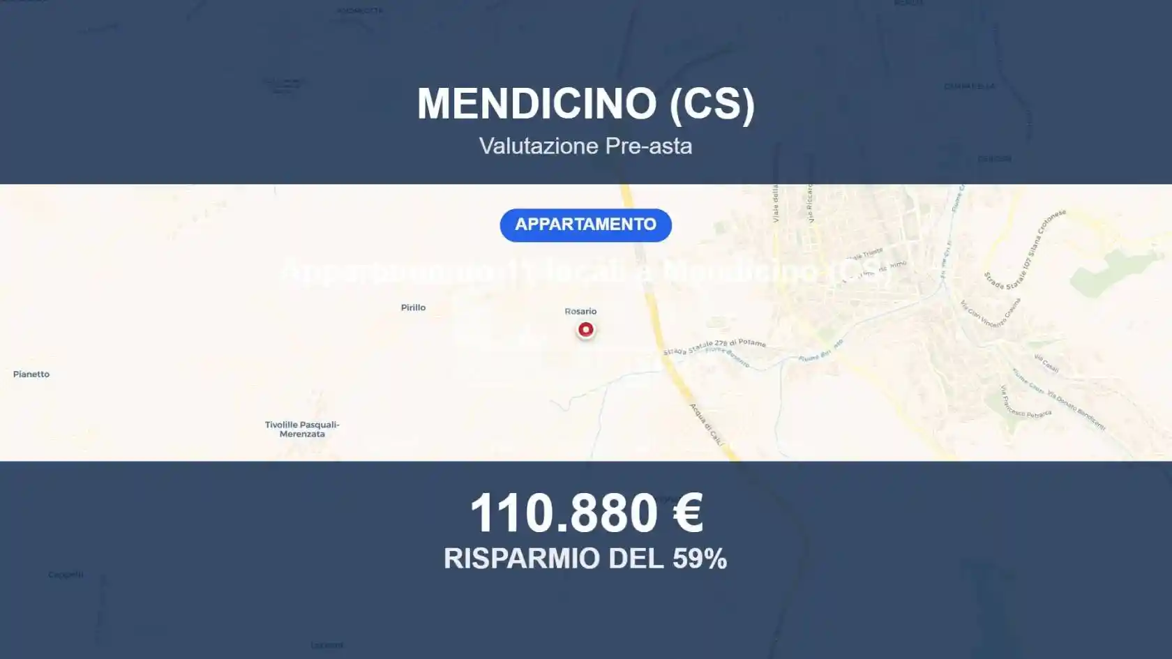 Appartamento in vendita a Mendicino
