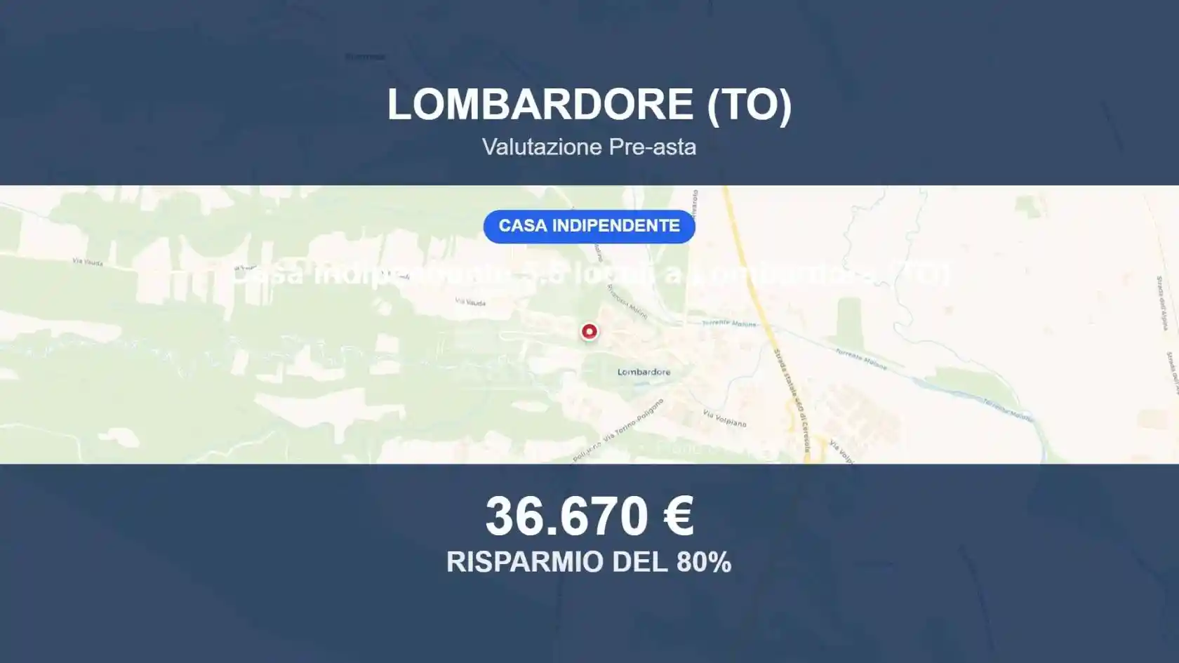 Villa in vendita a Lombardore