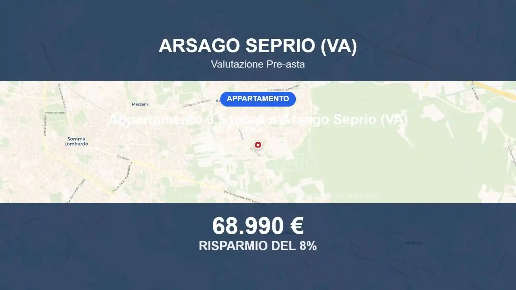 Appartamento in vendita a Arsago Seprio