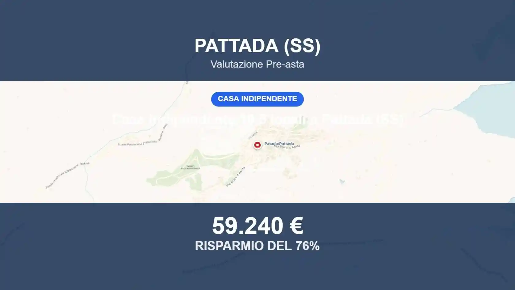 Villa in vendita a Pattada