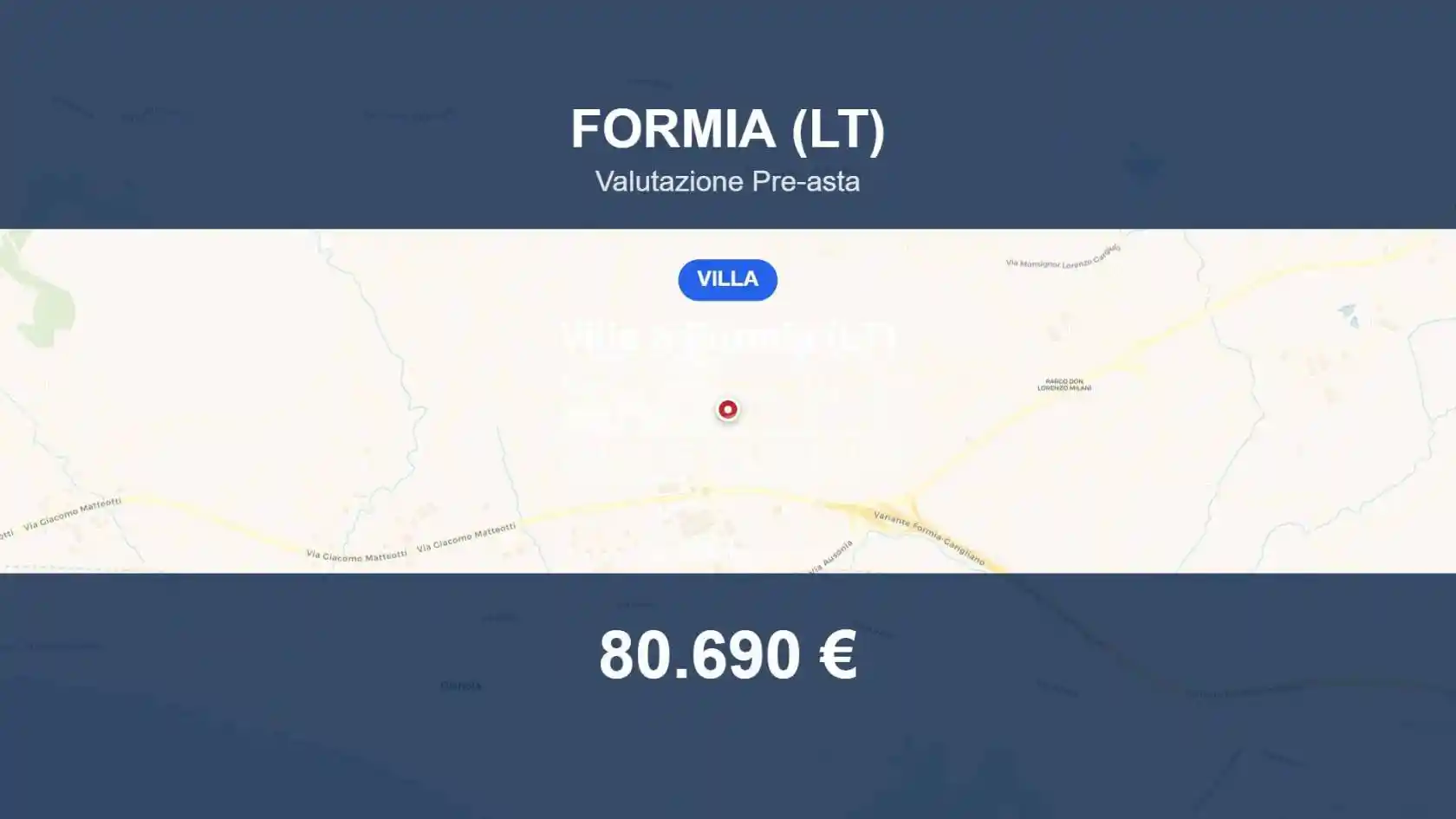Villa in vendita a Formia