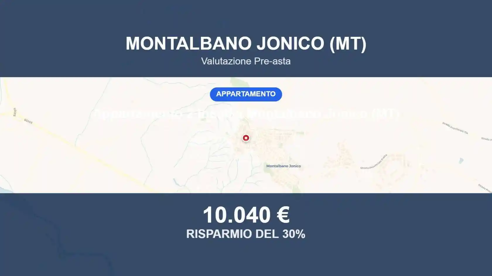 Appartamento in vendita a Montalbano Jonico