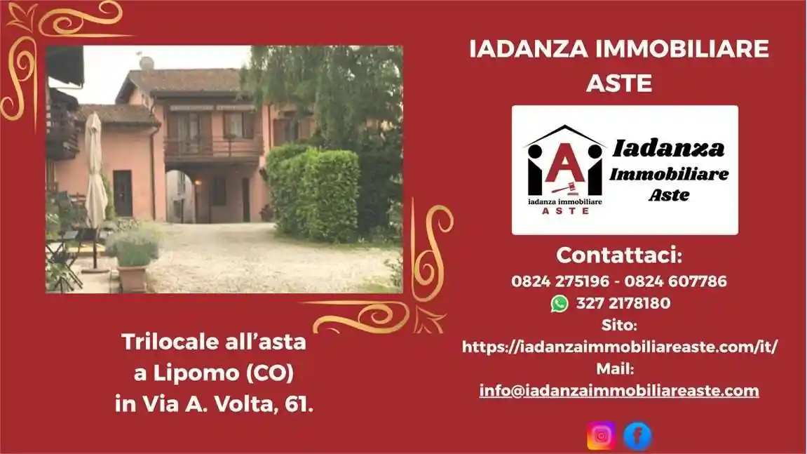 Appartamento in vendita a Lipomo
