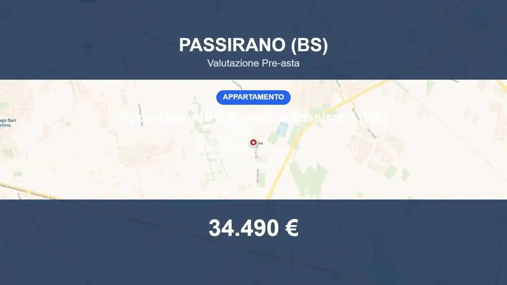 Appartamento in vendita a Passirano