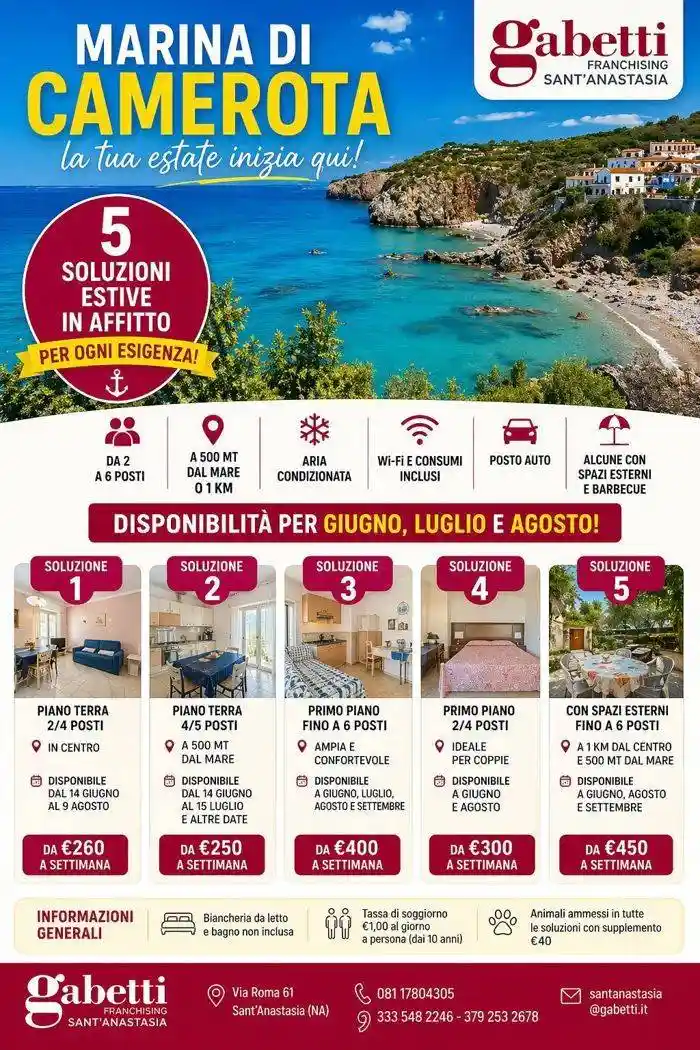 Appartamento in affitto a Camerota