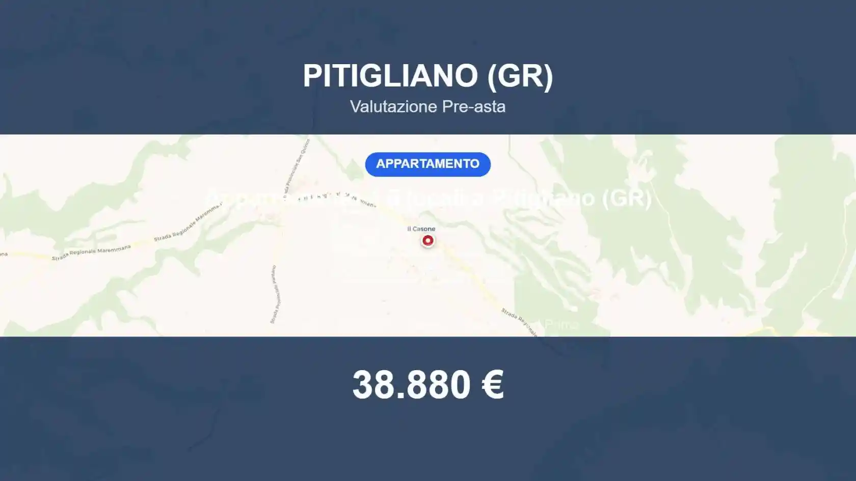 Appartamento in vendita a Pitigliano