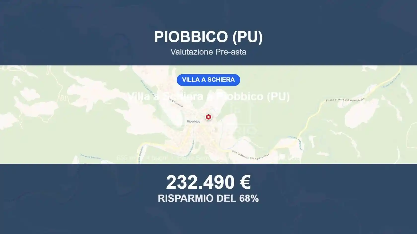 Villetta a schiera in vendita a Piobbico