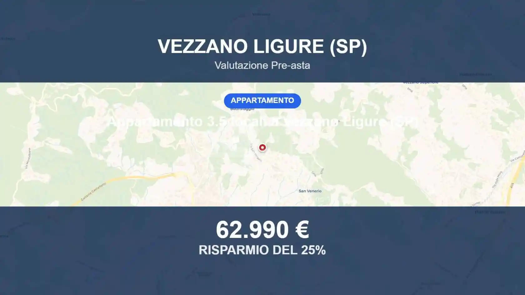 Appartamento in vendita a Vezzano Ligure