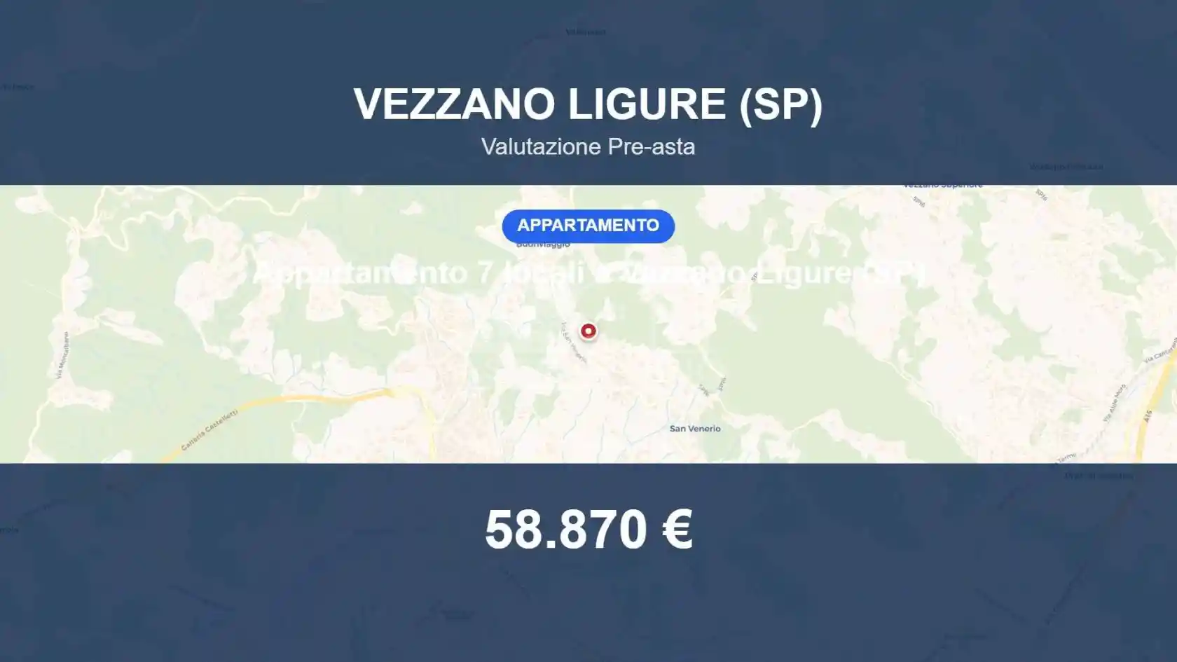 Appartamento in vendita a Vezzano Ligure