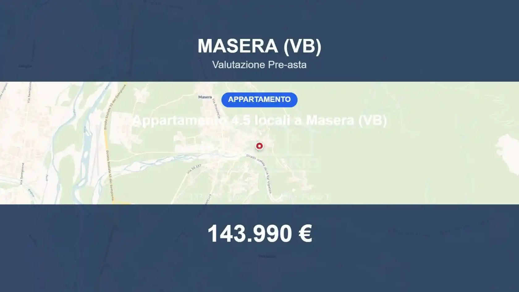 Appartamento in vendita a Masera