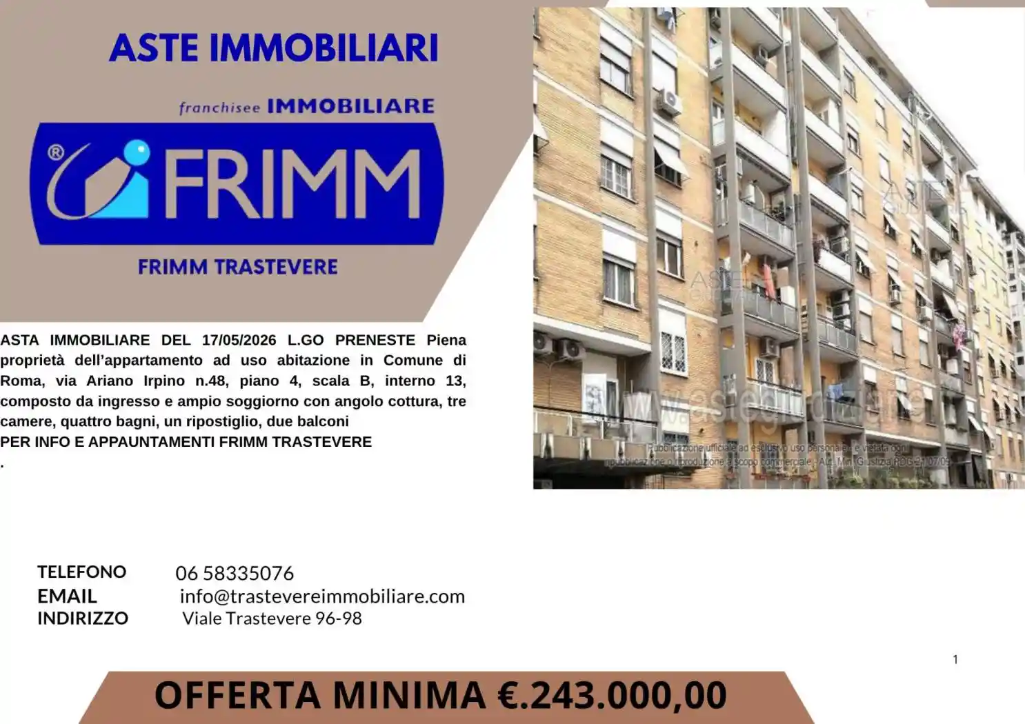 Appartamento in vendita a Roma