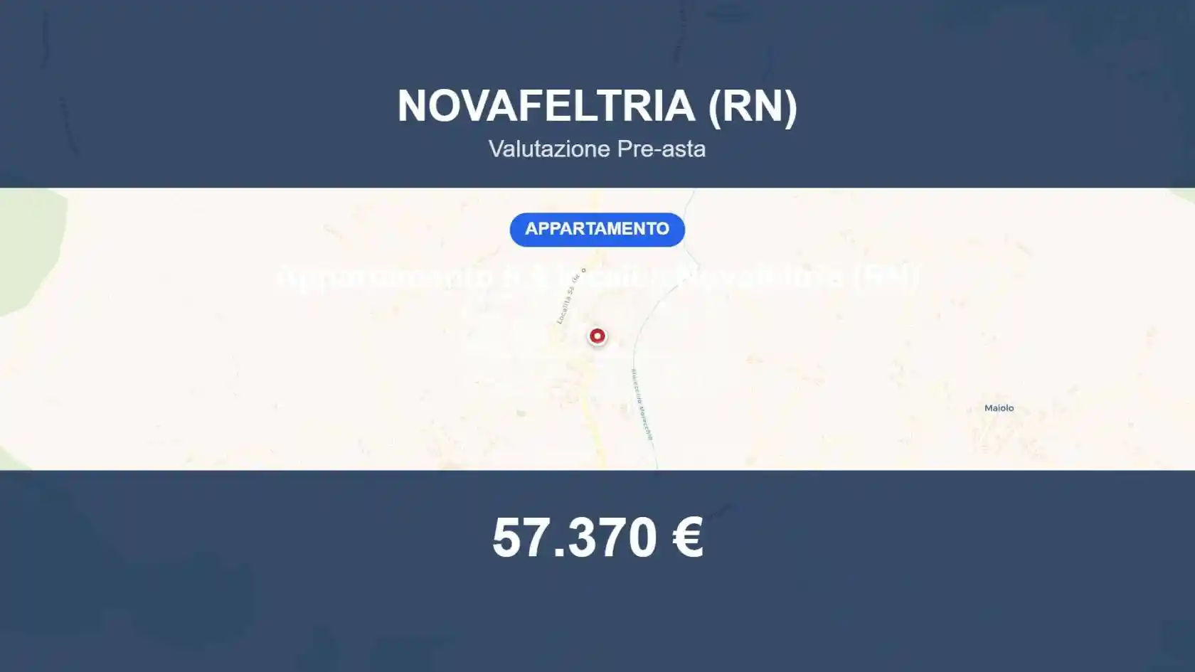 Appartamento in vendita a Novafeltria