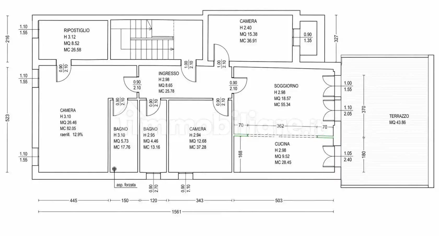 Appartamento in affitto a Padova