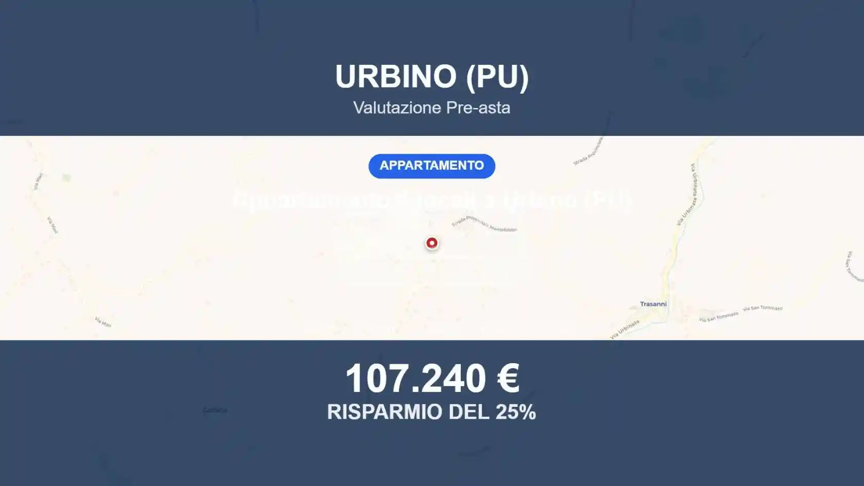 Appartamento in asta a Urbino