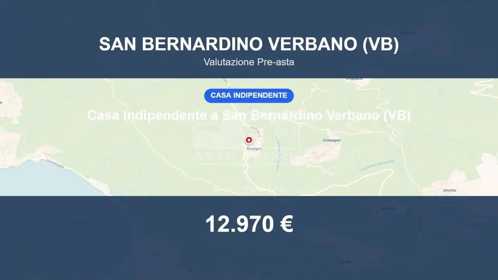 Villa in vendita a San Bernardino Verbano