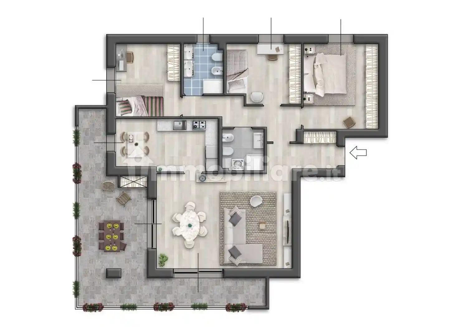 Appartamento in vendita a Cornaredo