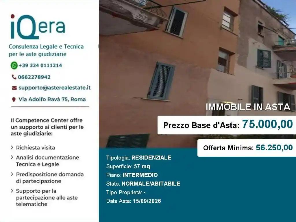 Appartamento in vendita a Roma