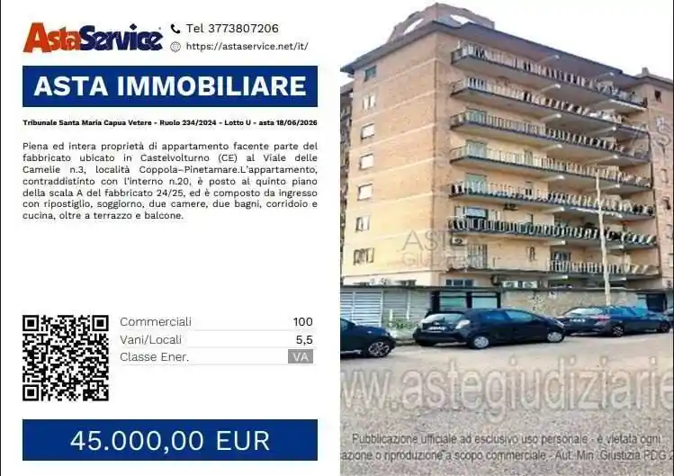 Appartamento in vendita a Castel Volturno