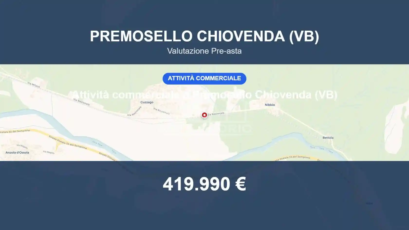Appartamento in vendita a Premosello-Chiovenda