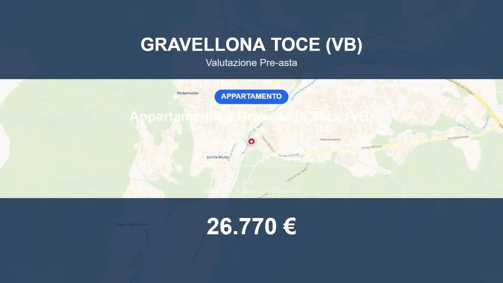 Appartamento in vendita a Gravellona Toce