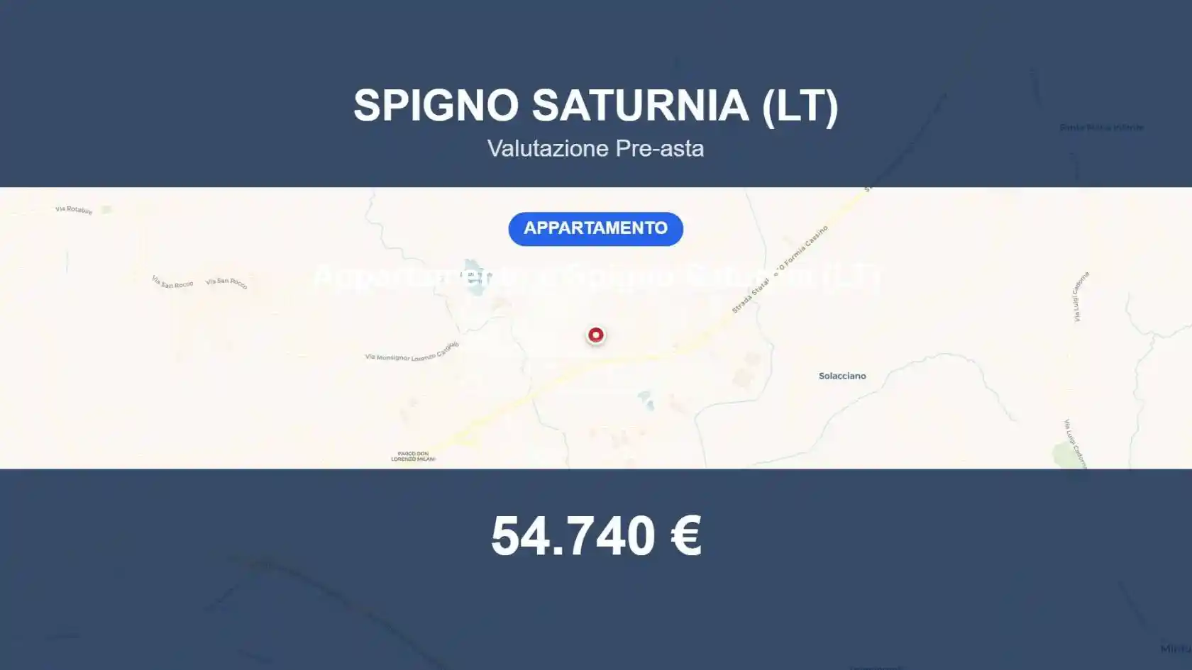 Appartamento in vendita a Spigno Saturnia