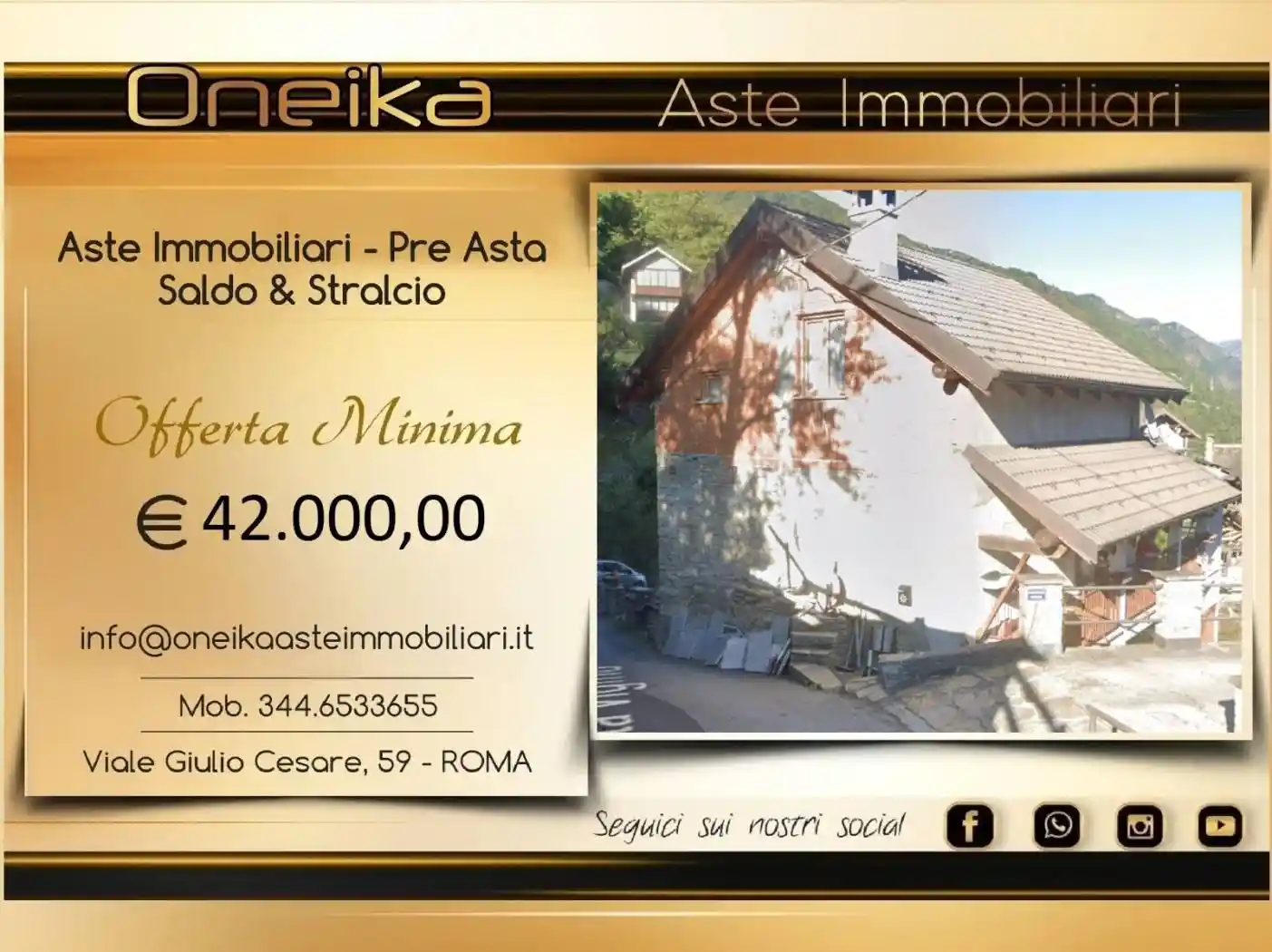 Casa indipendente in asta a Calasca-Castiglione
