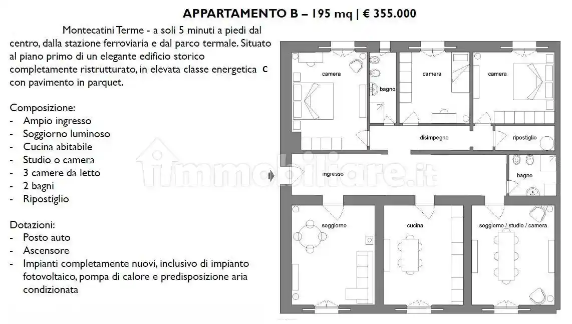 Appartamento in vendita a Montecatini-Terme