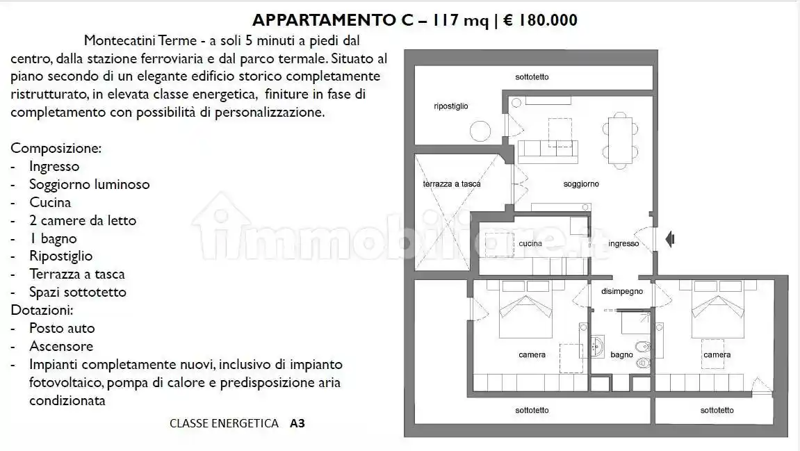 Appartamento in vendita a Montecatini-Terme