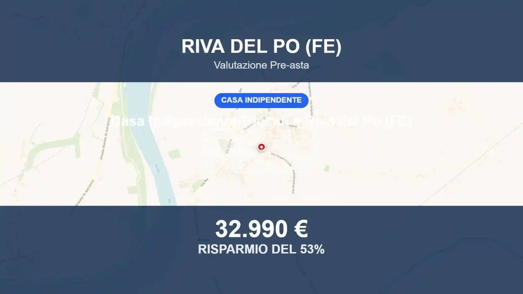 Villa in vendita a Riva del Po