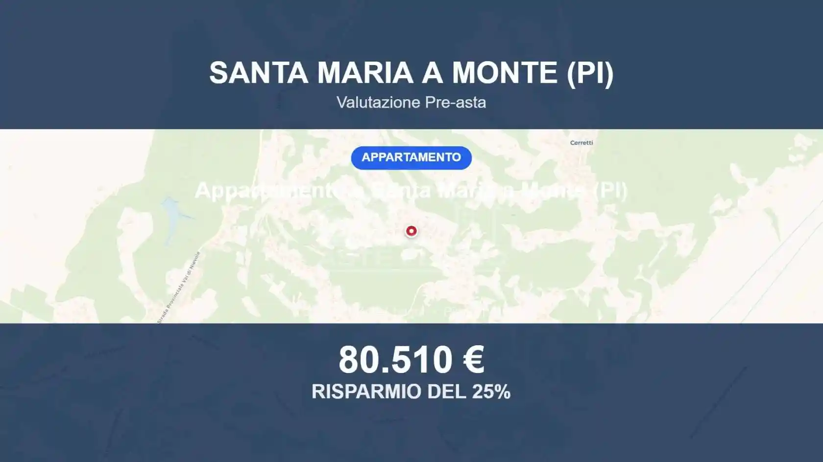 Appartamento in vendita a Santa Maria a Monte
