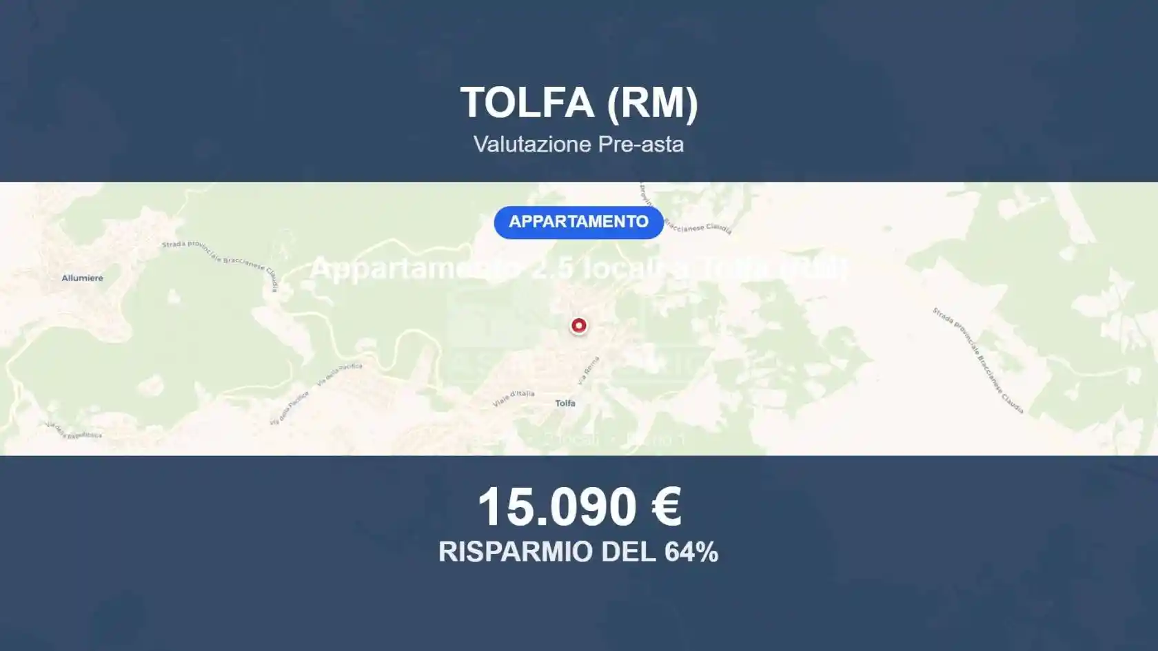 Appartamento in vendita a Tolfa