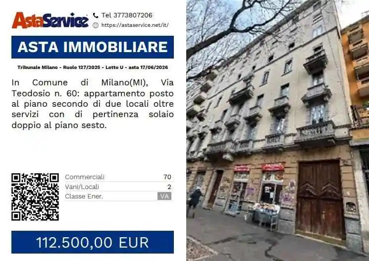 Appartamento in vendita a Milano